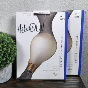 Lot 2- 20 Denier Opaque Pantie Hose Tights Opaque Heline Oui Made Italy‎ Sz IV